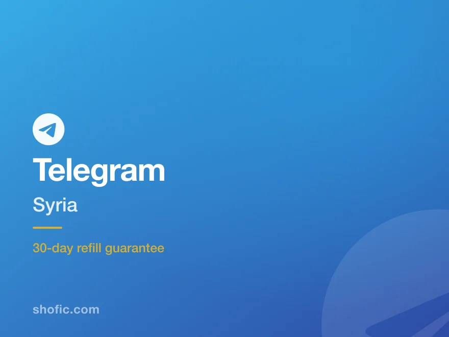 Telegram growth services for accounts in Syria