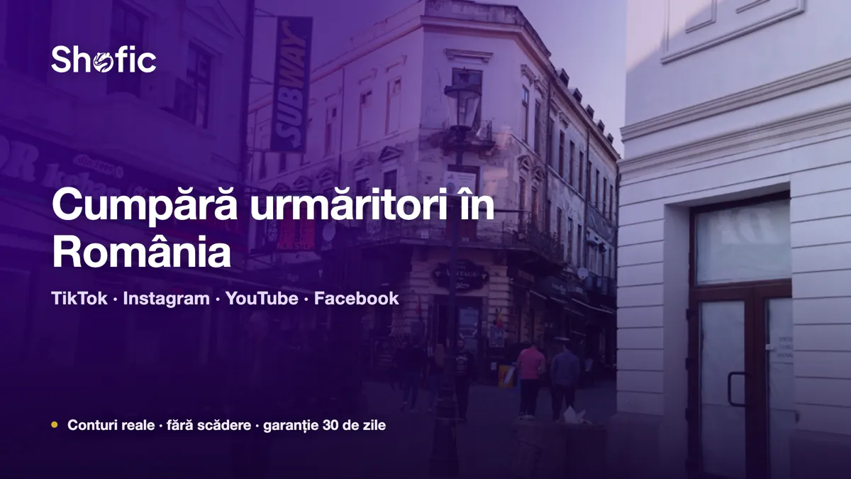 Buy followers in Romania — Shofic, over Bucharest’s old town