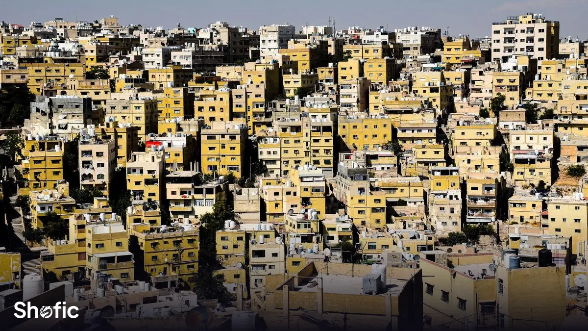 Amman rooftops in Jordan