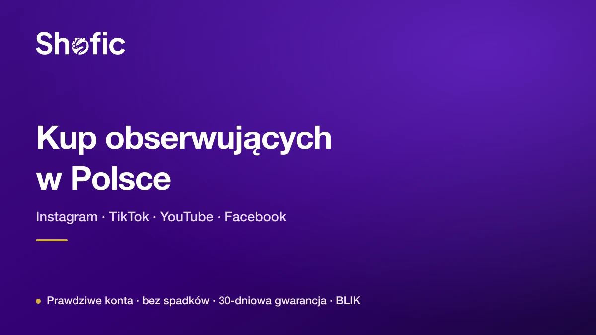 Buy followers in Poland — Shofic, over a view of Warsaw