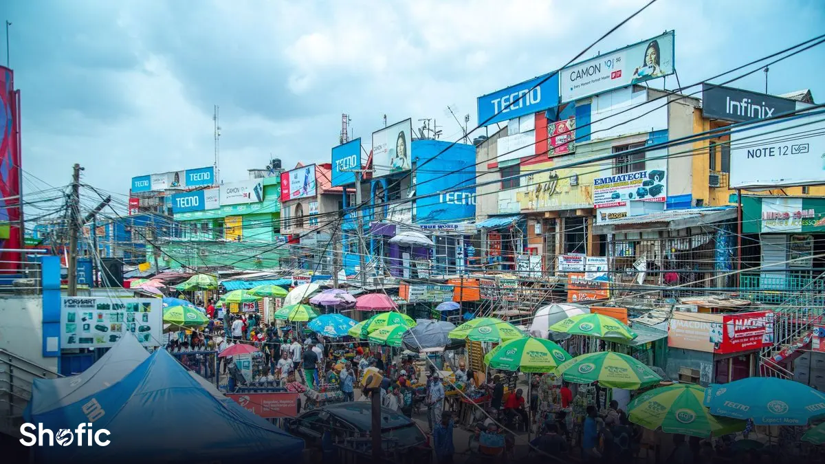 A street in Lagos, Nigeria