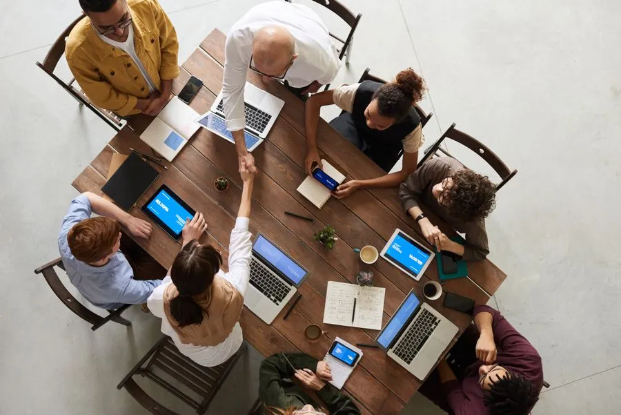 The Shofic team collaborating around a meeting table